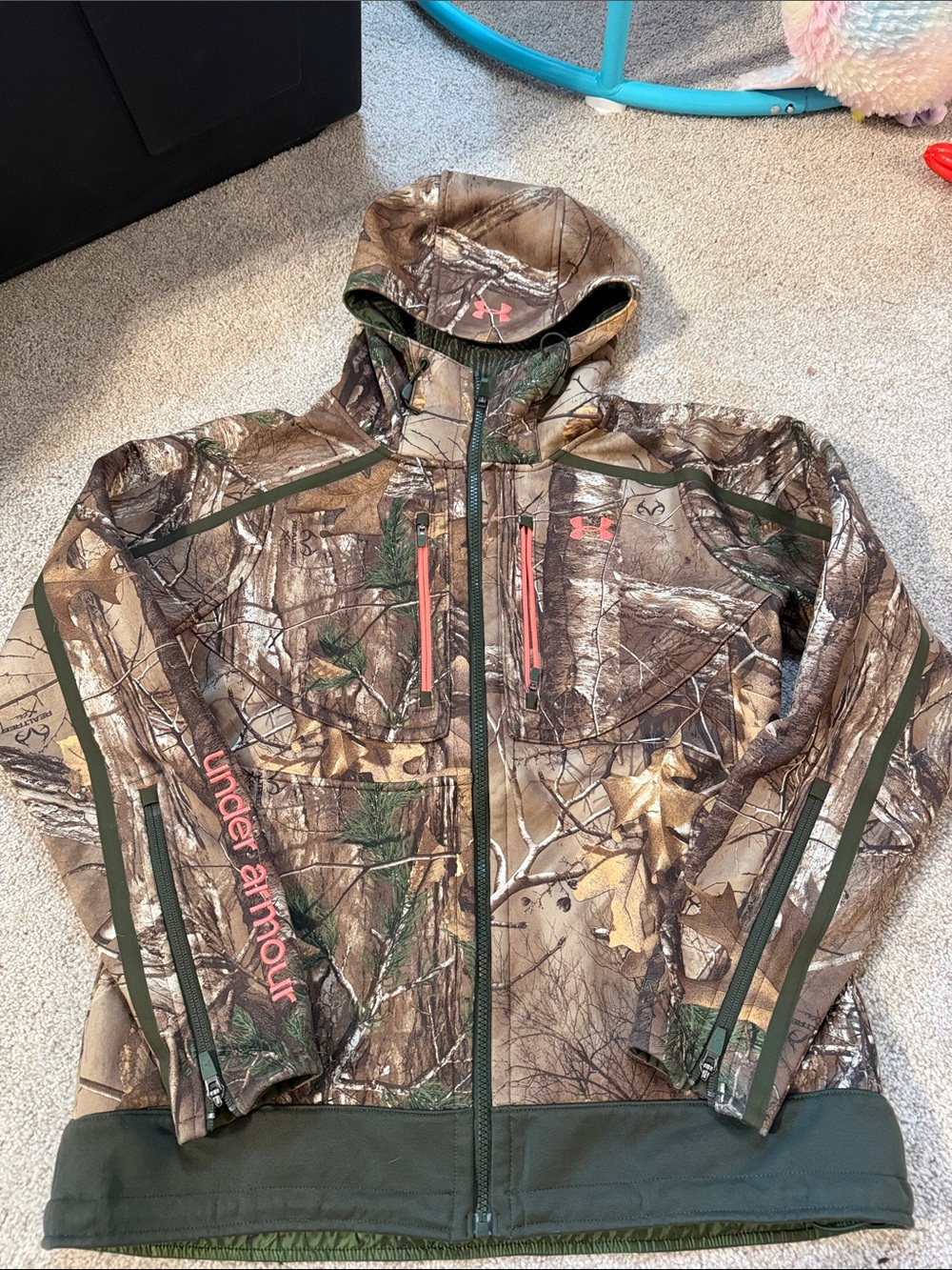 Under Armour Realtree Camo Full-Zip Hoodie with Pink Accents
